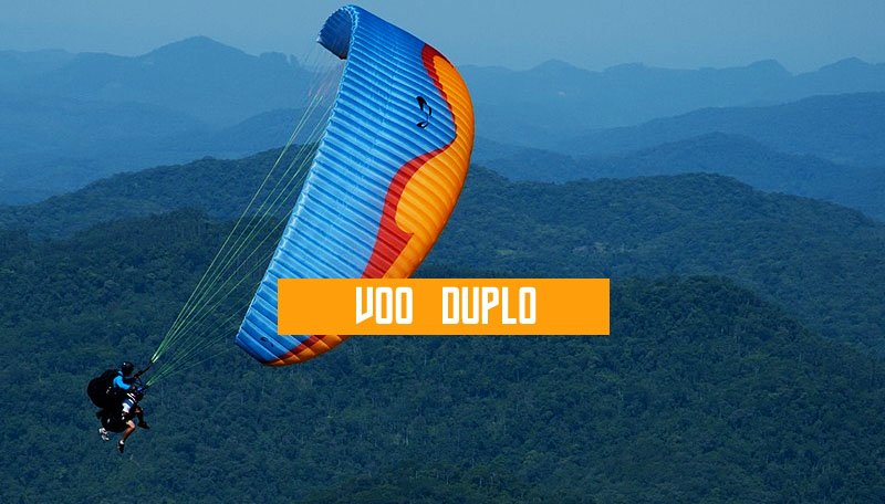 voo duplo de parapente paraglider paramotor saltar pular voar vôo duplo escola de voo livre cursos montanha aventura superação sonho de voar kite surf